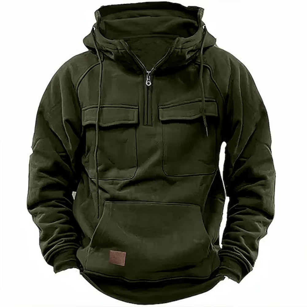 Gunner | Veste à capuche zippée légère pour l’automne pour homme