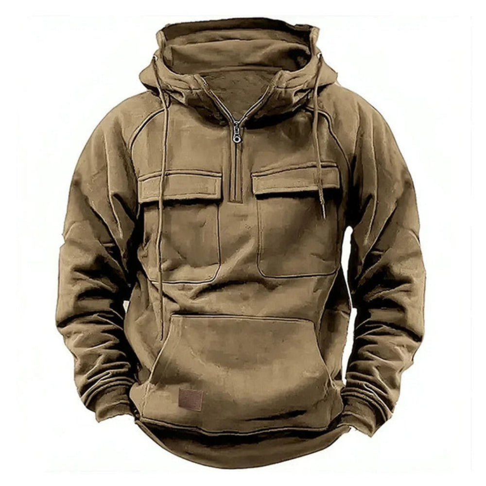 Gunner | Veste à capuche zippée légère pour l’automne pour homme