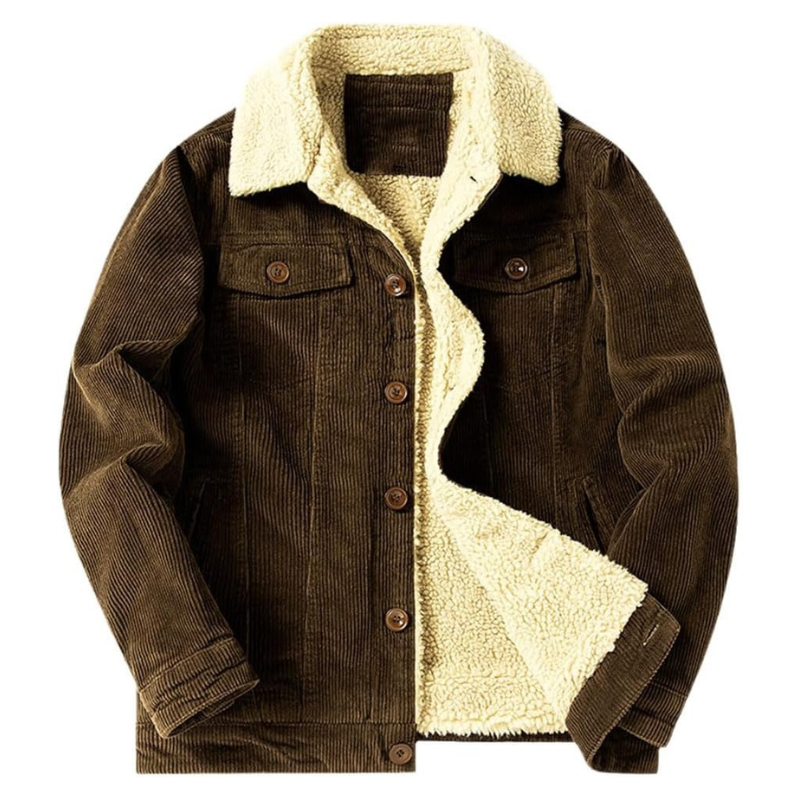 Leif | Veste chaude en velours côtelé pour homme