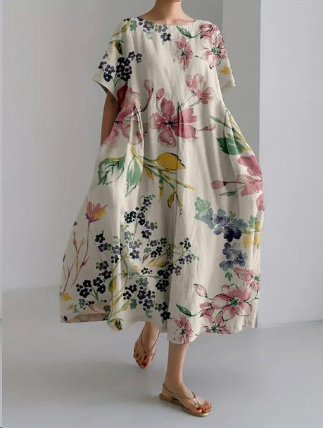 Pepper | Robe décontractée à imprimé floral avec coupe ample pour femmes