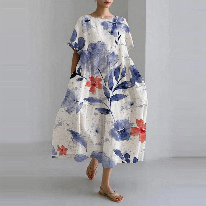 Pepper | Robe décontractée à imprimé floral avec coupe ample pour femmes