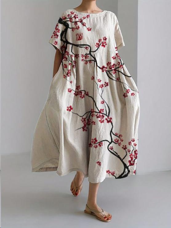 Pepper | Robe décontractée à imprimé floral avec coupe ample pour femmes