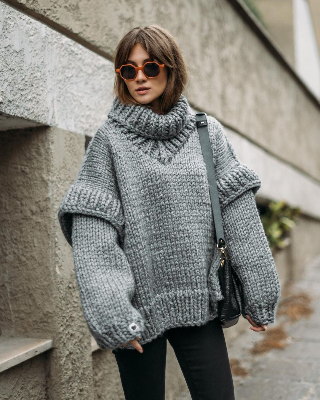 Mandy | Pull en grosse maille classique pour femme