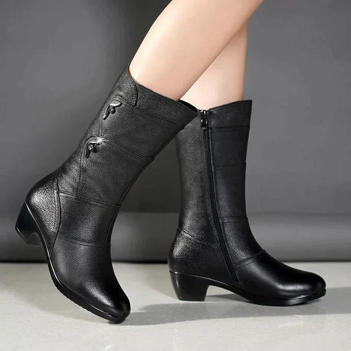Vespera | Bottes d'hiver noires pour femme