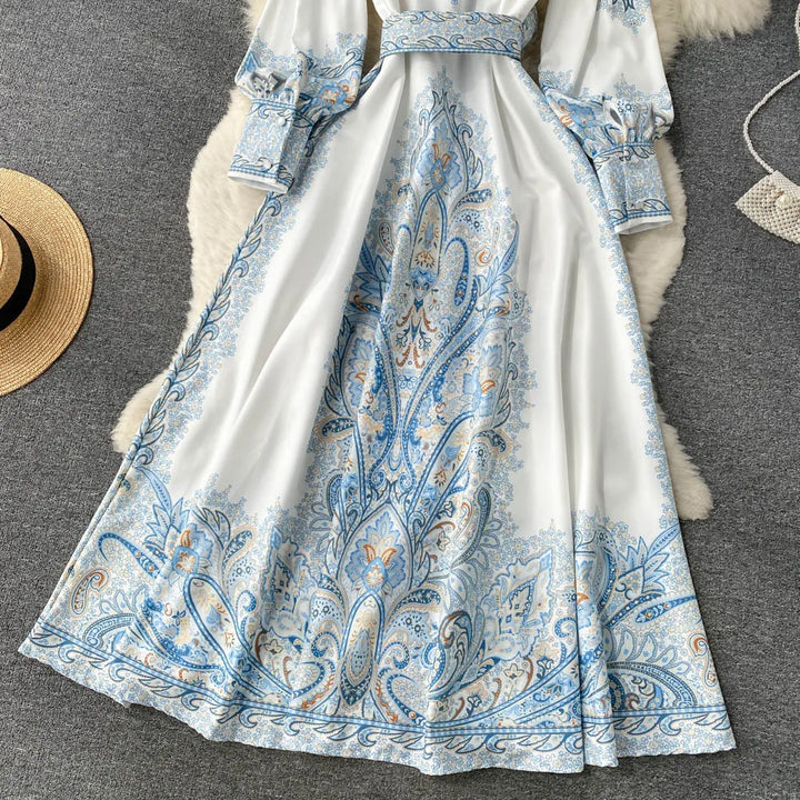 Harmony | Robe Femme avec Motif Floral et Ceinture