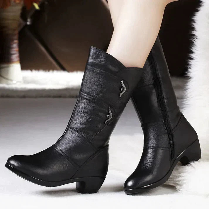 Vespera | Bottes d'hiver noires pour femme