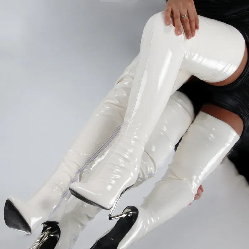 Aurelia | Bottes cuissardes à bout pointu pour femme