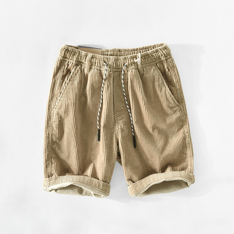 Ricky | Shorts en corduroy à coupe décontractée avec stretch confortable pour hommes