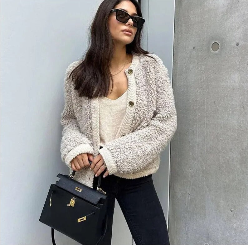 Veda | Manteau en peluche élégant et tendance pour femme