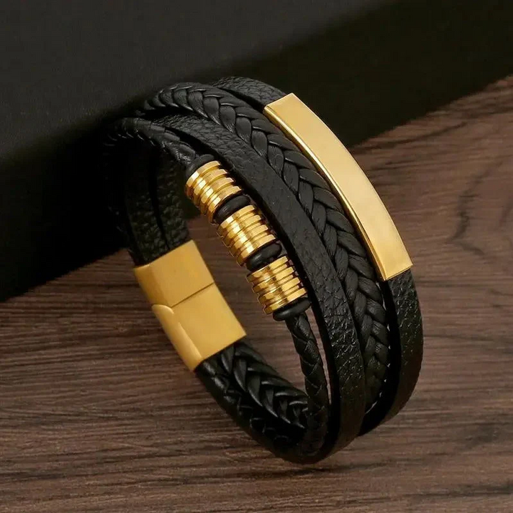 Antoine | Bracelet en cuir de luxe pour hommes