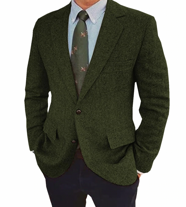 Alexander | Blazer en chevrons à coupe slim pour homme