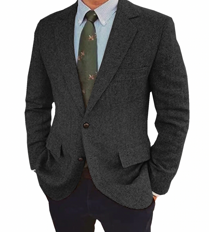 Alexander | Blazer en chevrons à coupe slim pour homme