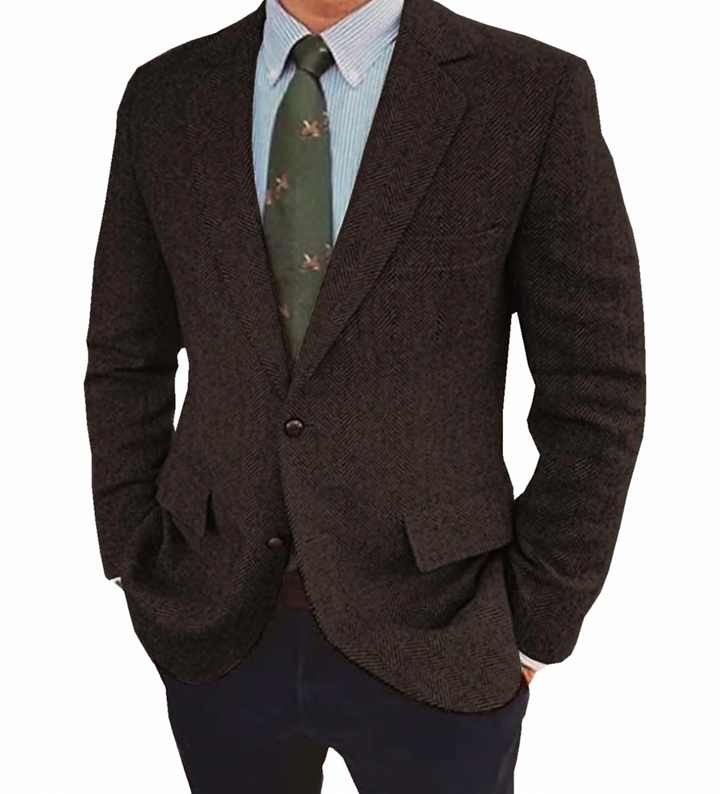 Alexander | Blazer en chevrons à coupe slim pour homme