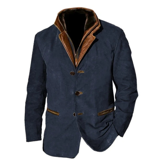 Gavin | Veste vintage à boutons avec poches pour homme
