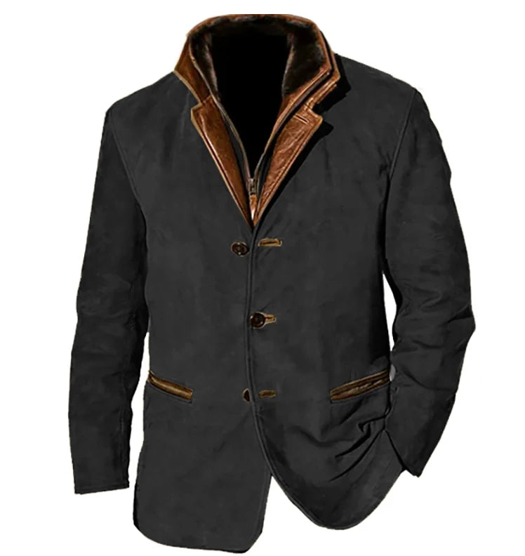 Gavin | Veste vintage à boutons avec poches pour homme