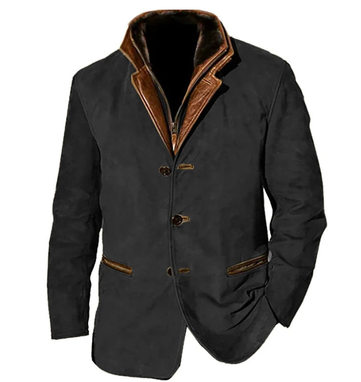 Gavin | Veste vintage à boutons avec poches pour homme