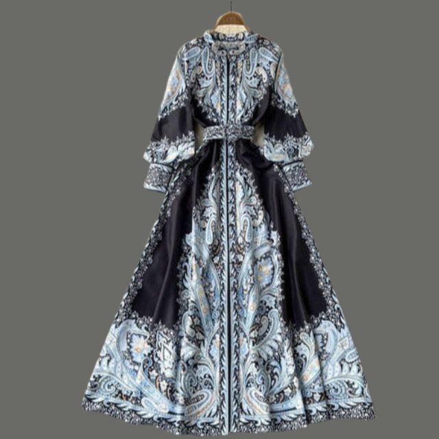 Harmony | Robe Femme avec Motif Floral et Ceinture