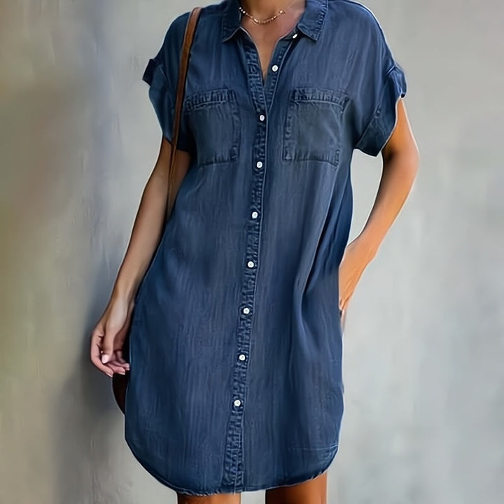 Misha | Robe chemise décontractée pour femmes avec coupe ample