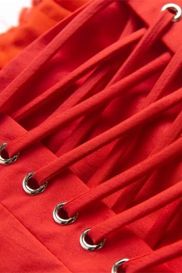 Arely | Robe Mini Corset Élégante avec Dentelle et Satin pour Femmes