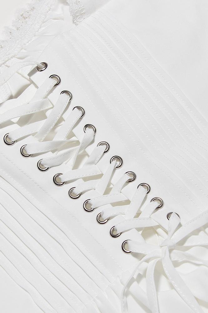 Arely | Robe Mini Corset Élégante avec Dentelle et Satin pour Femmes