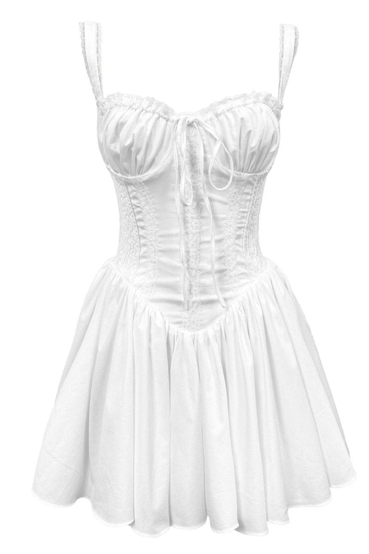 Arely | Robe Mini Corset Élégante avec Dentelle et Satin pour Femmes