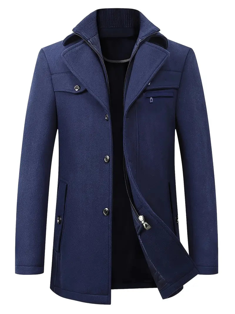 Dwayne | Long manteau trench élégant pour homme