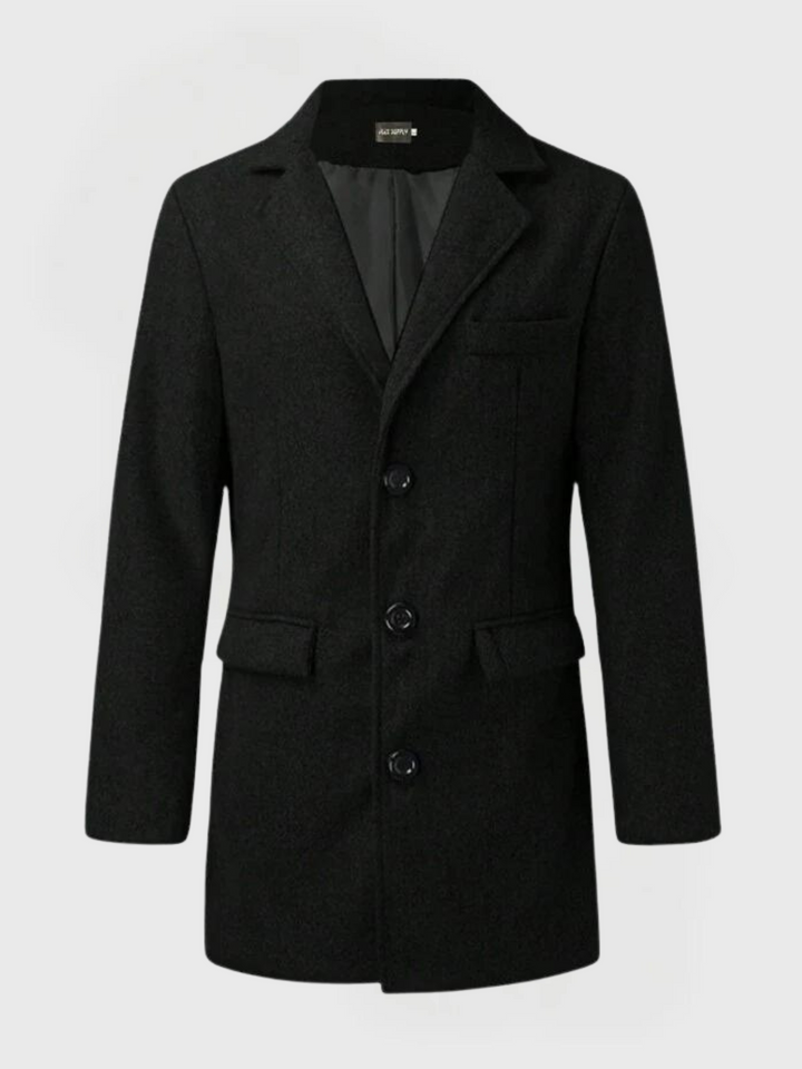 Zaiden | Manteau chic-décontracté à finition chaude pour homme