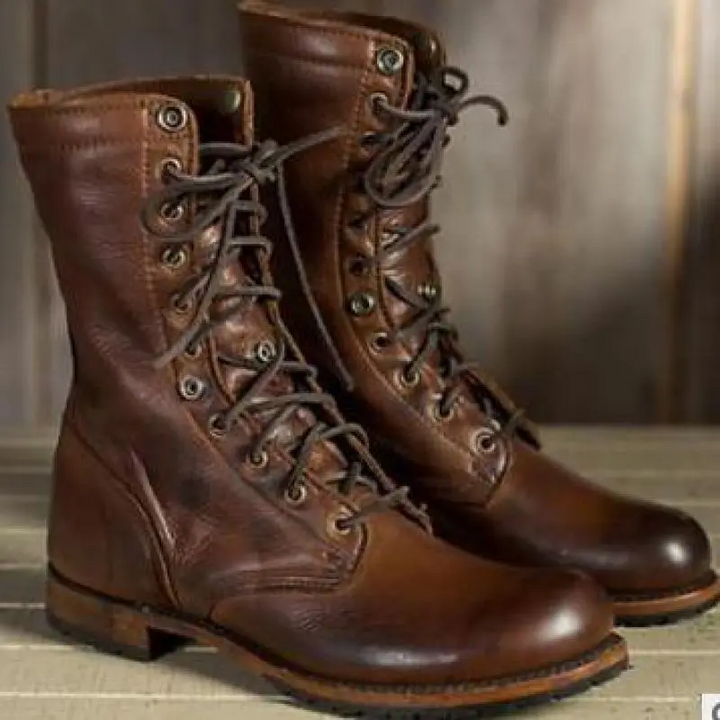 Elara | Bottes plates marron pour femme