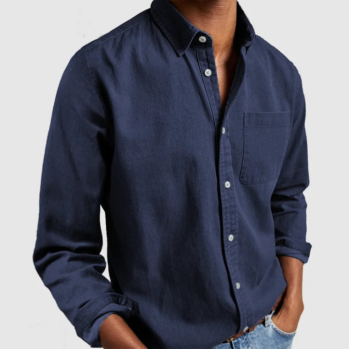 Hayden | Chemise à manches longues avec col à revers pour homme