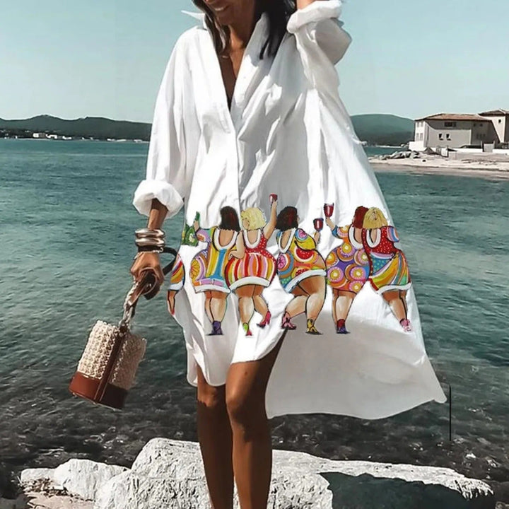 Daenerys | Robe chemise légère de style côtier avec une coupe polyvalente pour femmes