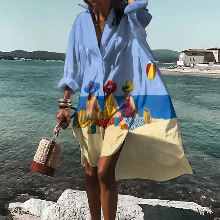 Daenerys | Robe chemise légère de style côtier avec une coupe polyvalente pour femmes