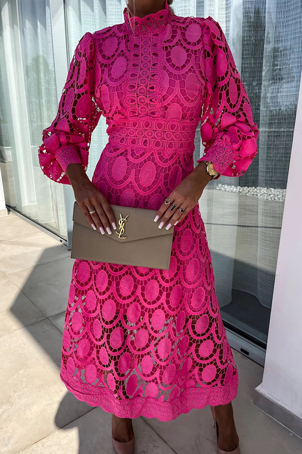 Julieta | Robe Midi en Dentelle Élégante pour Femme