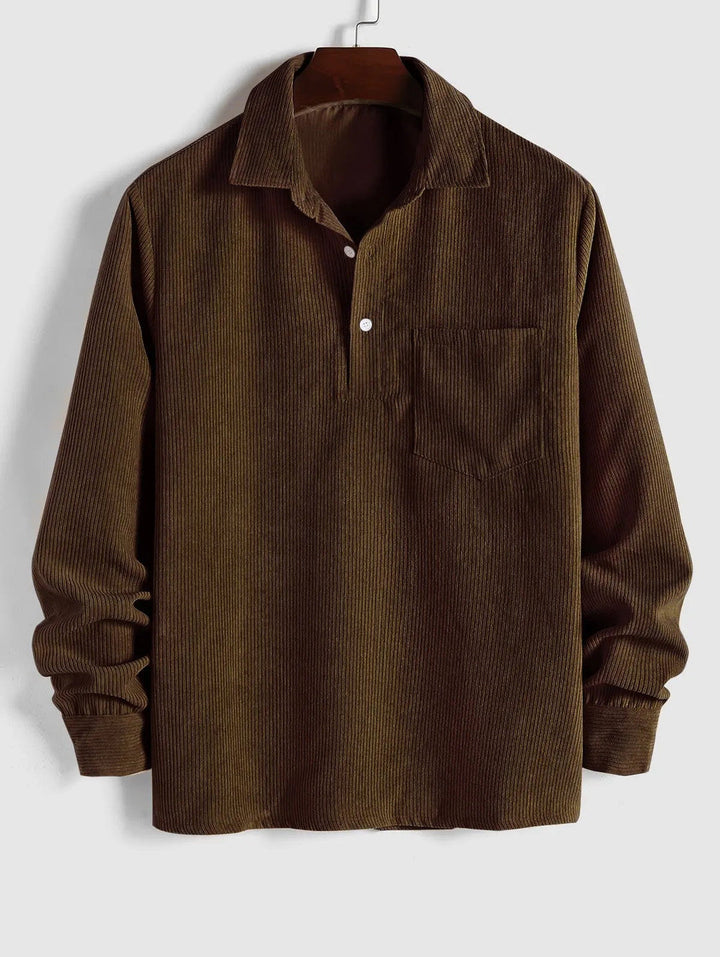 Reese | Pull en Velours Côtelé au Tissu Élégant pour Homme