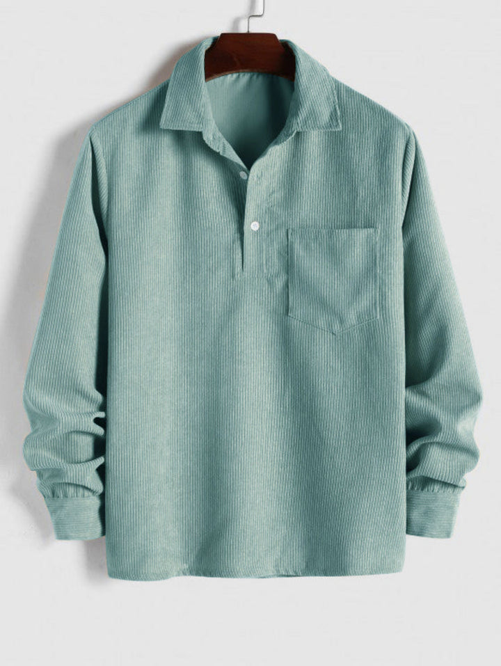 Reese | Pull en Velours Côtelé au Tissu Élégant pour Homme