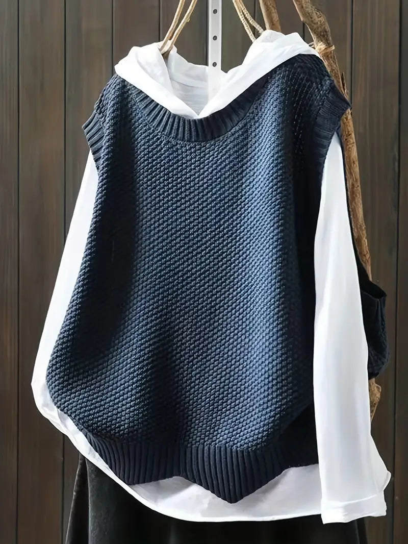 Lilith | Pull ras du cou sans manches pour femme