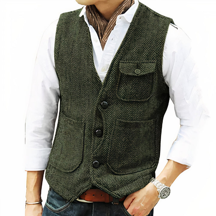 Yusuf | Gilet d'automne classique à coupe intemporelle pour homme
