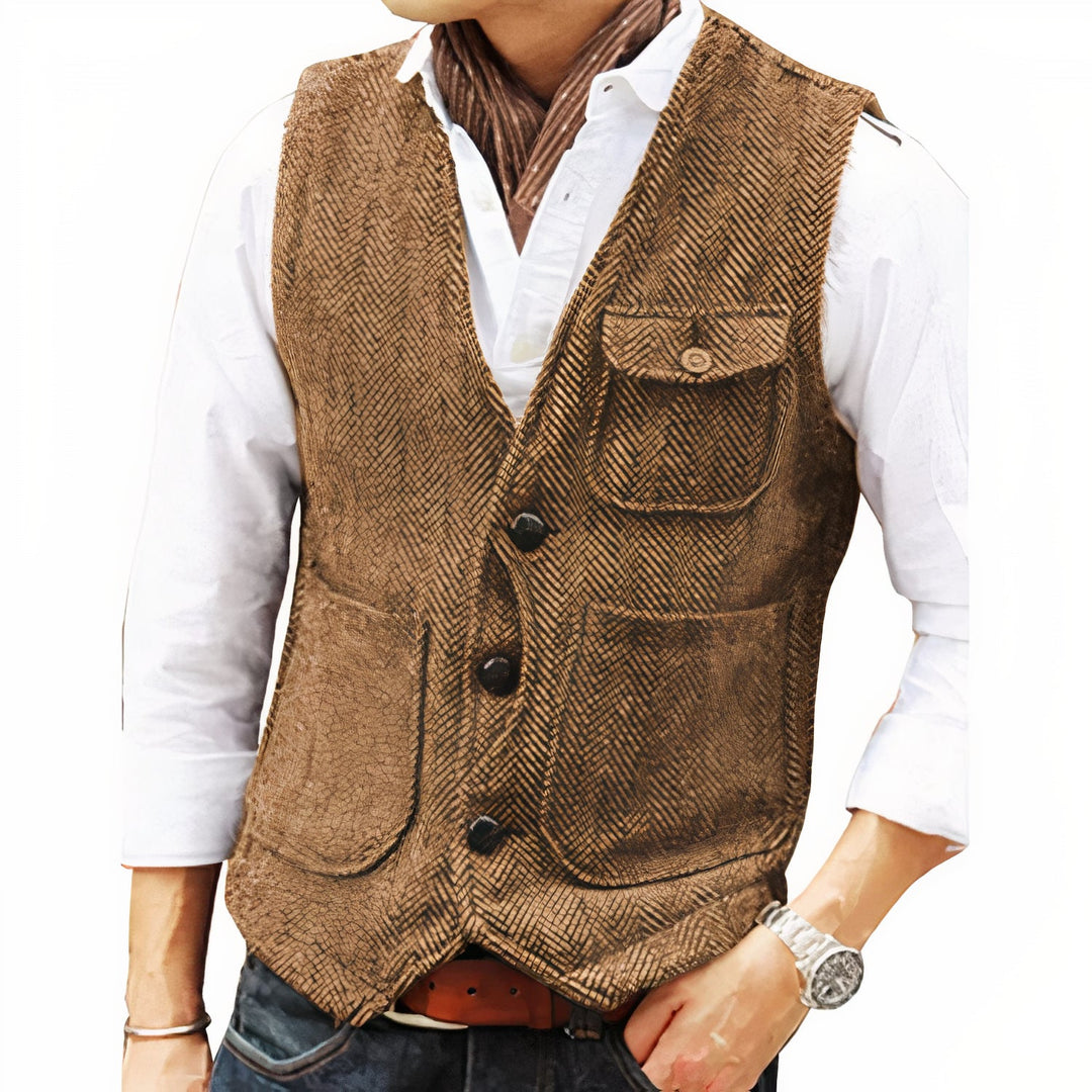 Yusuf | Gilet d'automne classique à coupe intemporelle pour homme