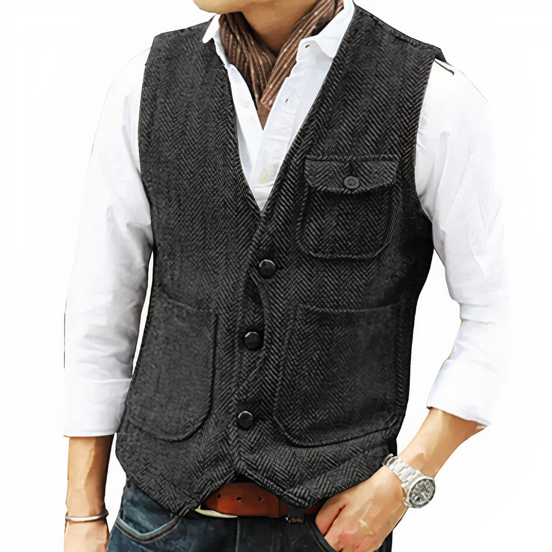 Yusuf | Gilet d'automne classique à coupe intemporelle pour homme