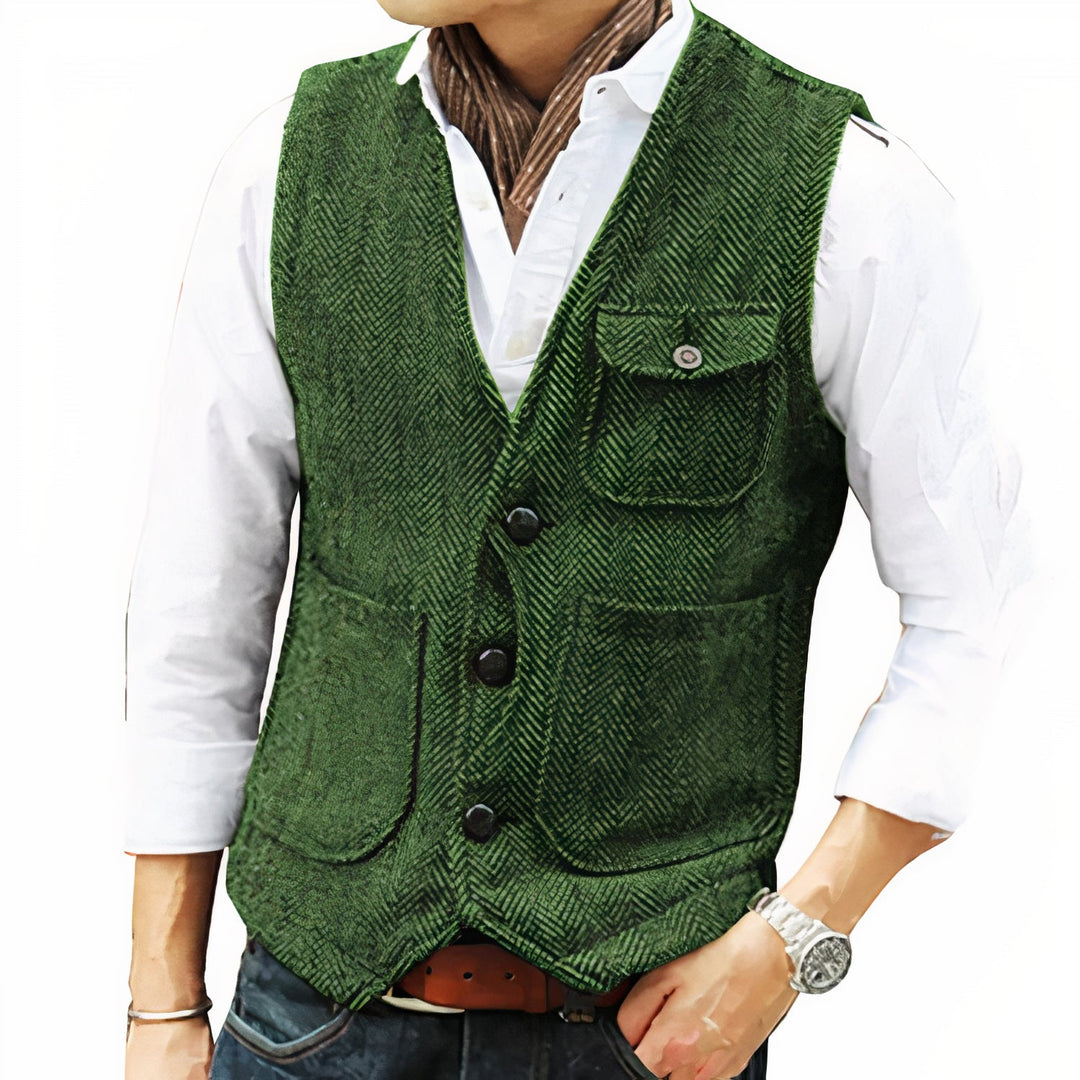 Yusuf | Gilet d'automne classique à coupe intemporelle pour homme