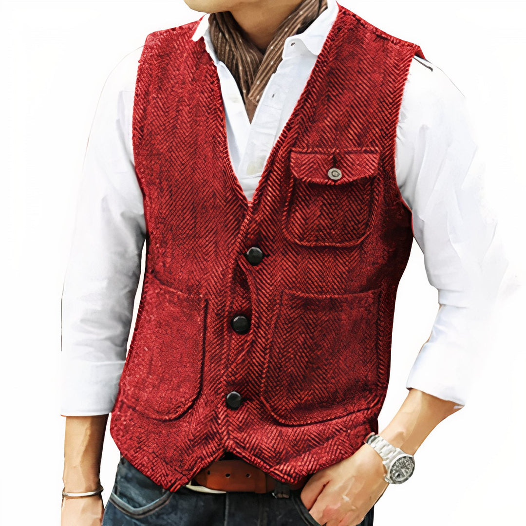 Yusuf | Gilet d'automne classique à coupe intemporelle pour homme