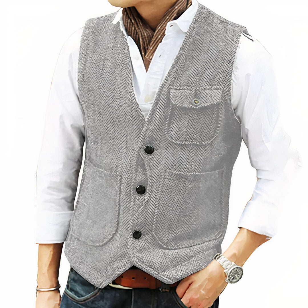 Yusuf | Gilet d'automne classique à coupe intemporelle pour homme
