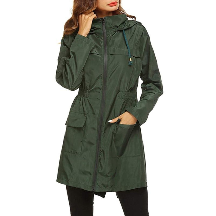 Blayke | Longue veste imperméable à capuche pour femme