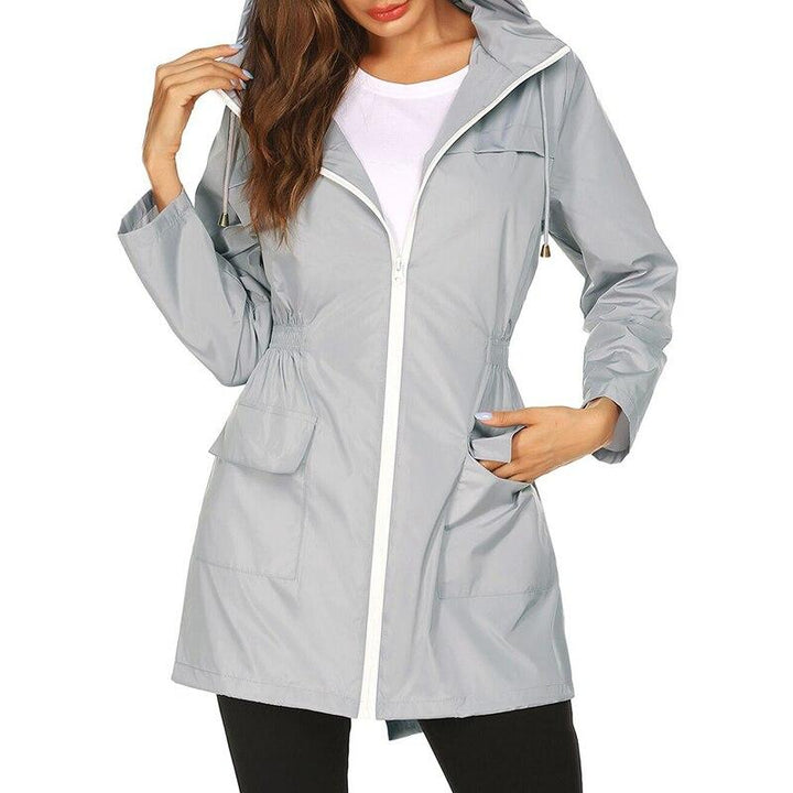 Blayke | Longue veste imperméable à capuche pour femme