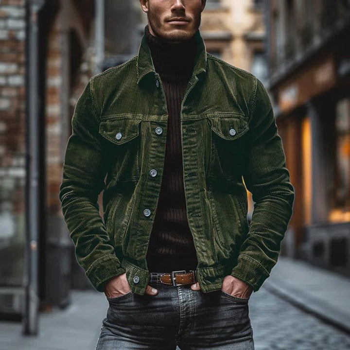 Issa | Veste en velours côtelé rétro au style vintage pour homme