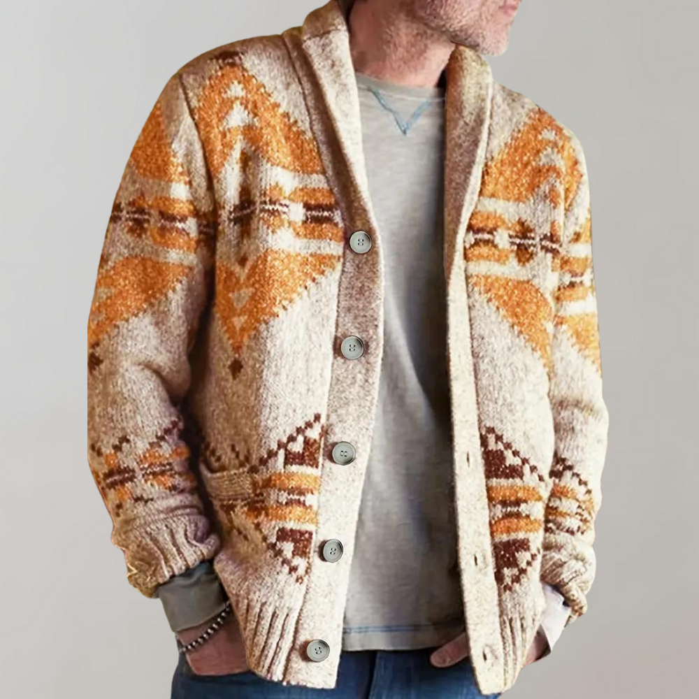 Viraj | Gilet Automnal Vintage en Maille Élégante pour Homme