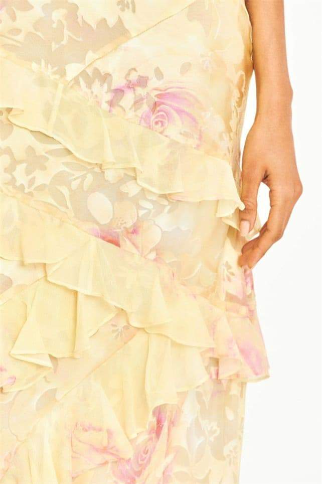 Naomy | Robe maxi à volants florale pour femmes